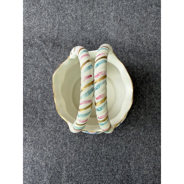 White Antique Royal Rudolstadt Bisque Basket For Sale - Image 8 of 13