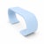 Mid Century Modern Waterfall Style Console Baby Blue For Sale - Image 4 of 4