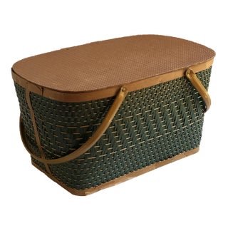 Mid-20th Century Picnic Basket For Sale