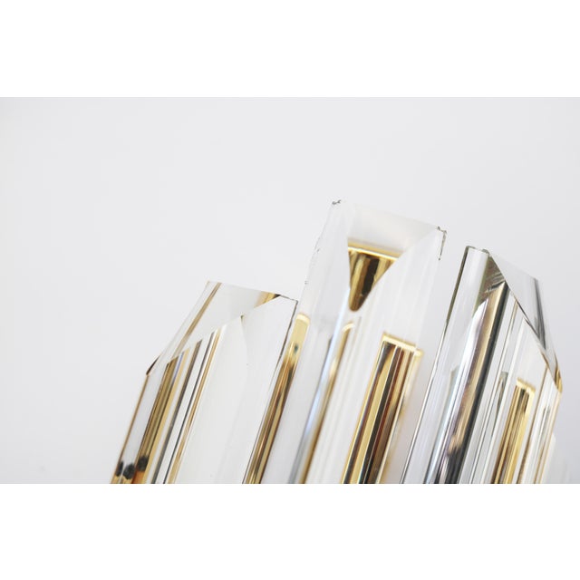 Gold Vintage Hollywood Regency Wall Lamps from Honsel, 1990s, Set of 3 For Sale - Image 8 of 10