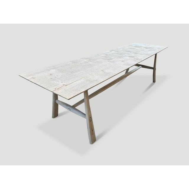Andrianna Shamaris St. Barts Couture Teak Wood Dining Table For Sale - Image 16 of 18