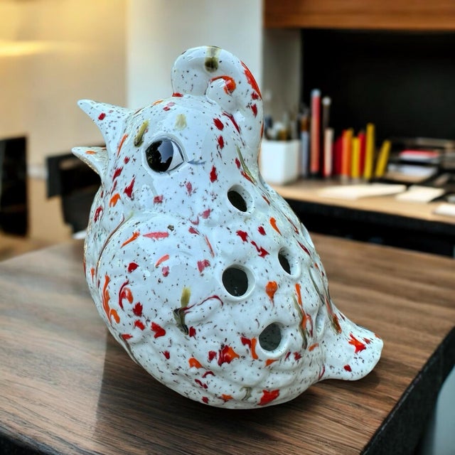 Vintage Splatterware Rooster Chicken Decor For Sale - Image 11 of 12