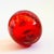 Red Vintage Art Glass Apple Paperweight With Controlled Bubbles For Sale - Image 8 of 8