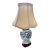 Vintage Chinoiserie Blue and White Ginger Jar Lamp For Sale