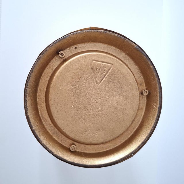 Vintage Round Umbrella Stand in the style of Mathieu Matégot, 1950s For Sale - Image 15 of 16