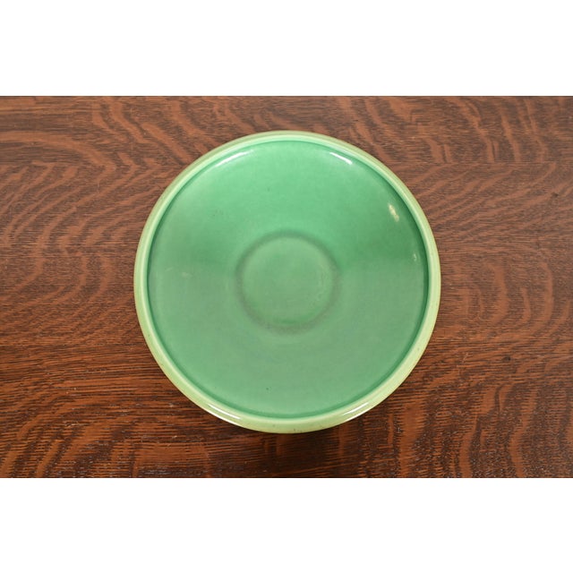 1920s Rookwood Pottery Arts & Crafts Glazed Ceramic Art Pottery Bowl, 1927 For Sale - Image 5 of 9
