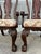 Georgian Chippendale Mahogany Dining Chair Set 4 solid wood chairs hand carved with foliage curves and scrolls arms,...