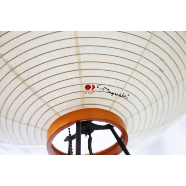 1960s Vintage Original Isamu Noguchi Akari 10a Floor Lamp Tripod For Sale - Image 9 of 12