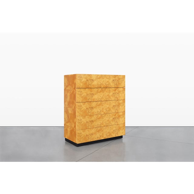 Vintage Burl Wood Chest of Drawers by Arthur Umanoff for Dillingham For Sale In Los Angeles - Image 6 of 13