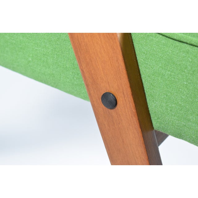 Bunny Armchair in Green Fabric, 1960s For Sale - Image 17 of 18