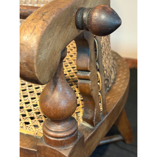 Brown Regency Period Children’s Barber’s Chair For Sale - Image 8 of 10