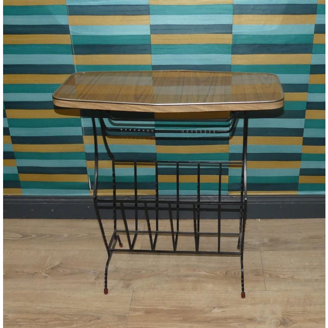 Mid-Century Modern Cast Iron Newspaper Stand, 1960s For Sale - Image 3 of 7