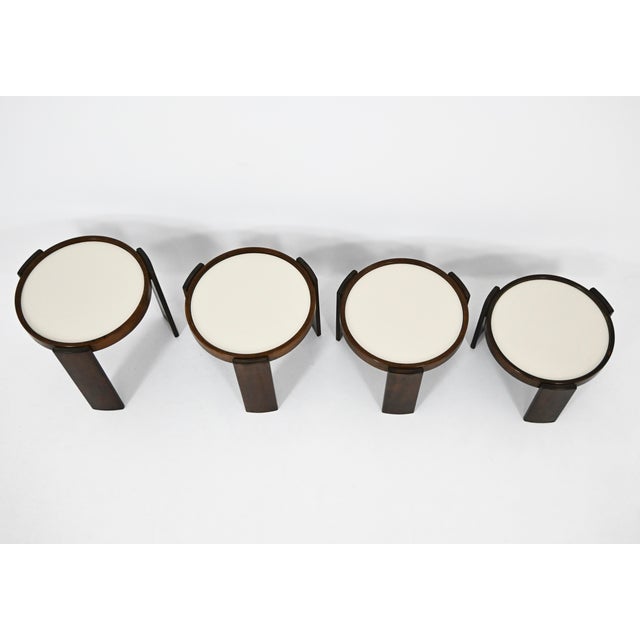 Model 780 Nesting Tables by Gianfranco Frattini for Cassina, 1960s, Set of 4 For Sale - Image 9 of 13