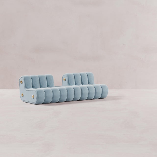 Dakota Armless Sofa by Porus Studio For Sale - Image 6 of 12