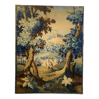 19th Century French Painted Cartoon for Tapestry on Thick Paper For Sale