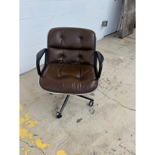 Timeless MCM (Mid-Century Modern) to Modern Executive armchairs by Charles Pollock for Knoll set of 11. Each chair is...