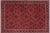 Shabby Chic Persian Red/Black Wool Rug - 6'5'' X 9'7'' For Sale - Image 9 of 10