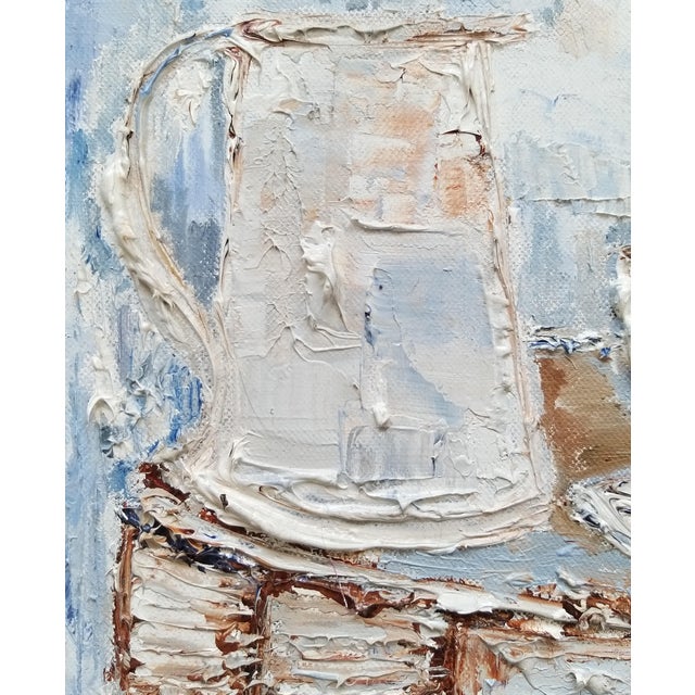 2020s "When Time Stood Still" Original Expressionist Interior Scene Painting by Shabana Godhrawala For Sale - Image 5 of 11