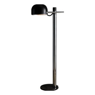 Black Floor Lamp attributed to Enrique Franch for Metalarte, 1970s For Sale
