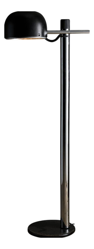 Black Floor Lamp attributed to Enrique Franch for Metalarte, 1970s