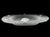 A translucent oval bowl made of alabaster with a lobed rim, ornamental engravings in the style of the Renaissance and...