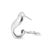 Tiffany and Co. Tiffany & Co. Elsa Peretti Endless Infinity Silver Omega Back Clip on Earrings For Sale - Image 4 of 8