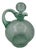 Glass Carafe with Crackle Glass Look For Sale
