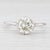 White 1.23ct Old European Diamond Solitaire Engagement Ring 14k Gold Filigree Size 6.25 For Sale - Image 8 of 8