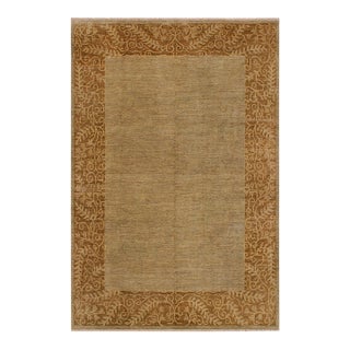 Modern Ziegler Green/Brown Wool Rug - 8'11'' X 11'10'' For Sale