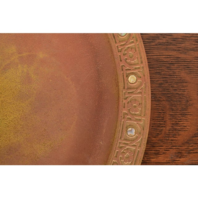 Tiffany Studios New York Bronze Large Tray With Abalone Inlay For Sale In South Bend - Image 6 of 10