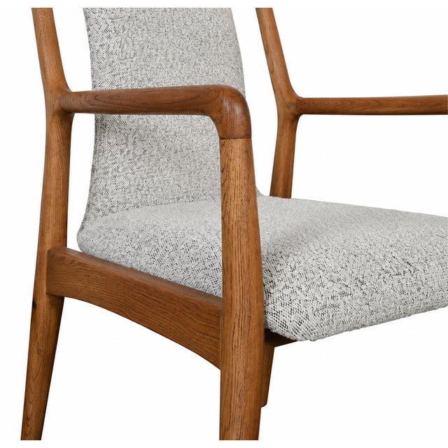 Mid-Century Modern Midcentury Float Back Dining Arm Chair For Sale - Image 3 of 5