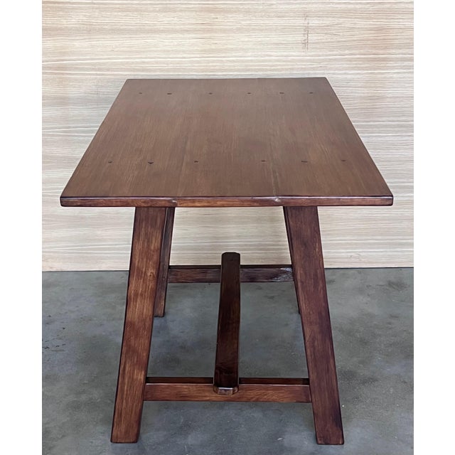 Early 19th Century Early 19th Century Spanish Baroque Work Side Table , Restored For Sale - Image 5 of 18