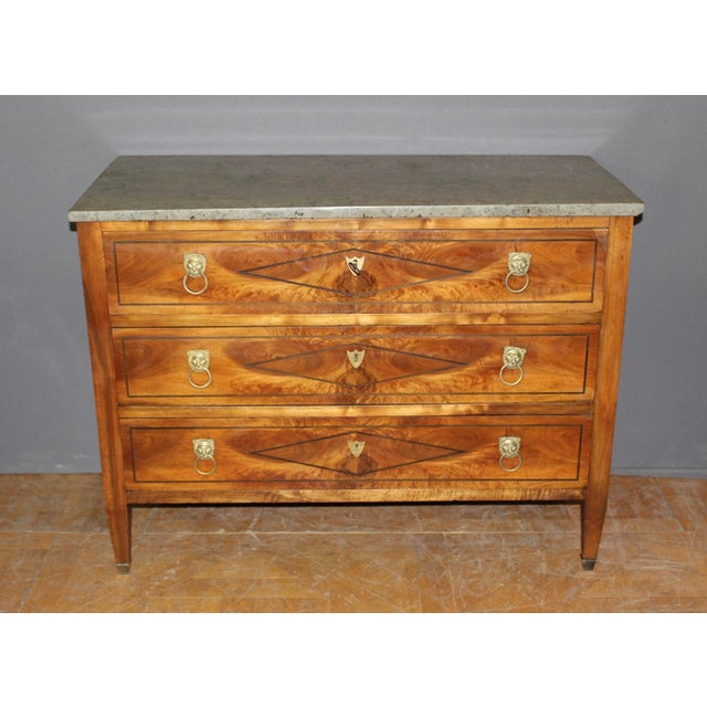 Antique Directoire Walnut Commode, 1700s For Sale - Image 13 of 13