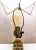 Midcentury Modern Smoked Glass Kerosene Lantern Inspired Table Lamp For Sale - Image 15 of 16