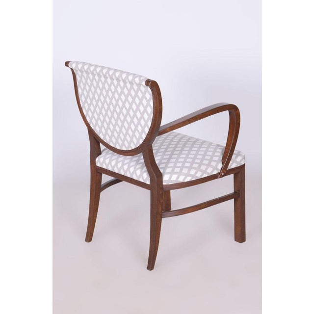 Art Deco Armchair in Beech & Upholstery, 1920s For Sale - Image 9 of 14