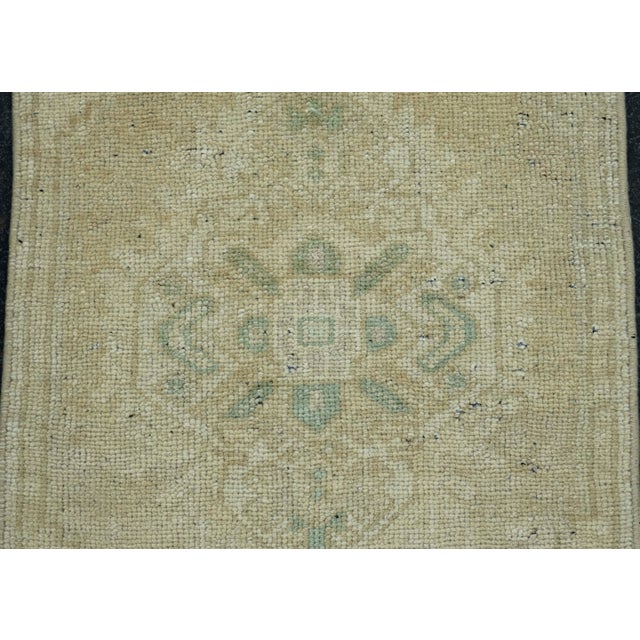 Turkish Mini Rug Oriental Hand Knotted Vintage Rug 1'6" x 2'11" #16671 For Sale - Image 4 of 8