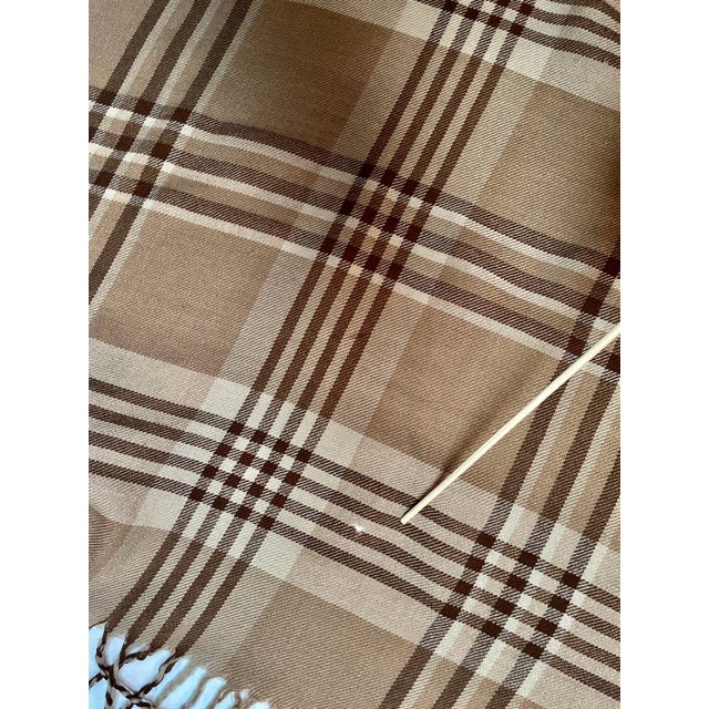 Textile 1990s Ralph Lauren Scottish Wool Plaid Throw or Shawl - For Sale - Image 7 of 7