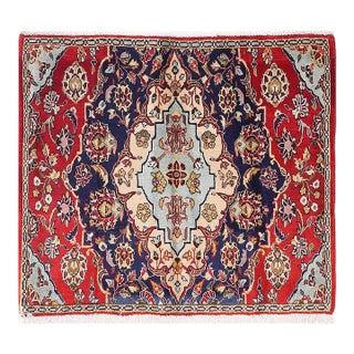 Pasargad DC Red Color Hand Knotted Persian Kashan Rug For Sale
