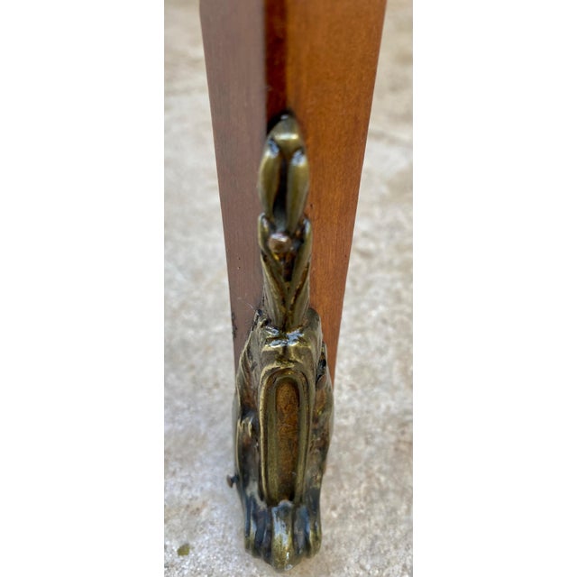 French Marquetry Bronze Ormolu Mounted Center or Coffee Table, 1920s For Sale - Image 10 of 18