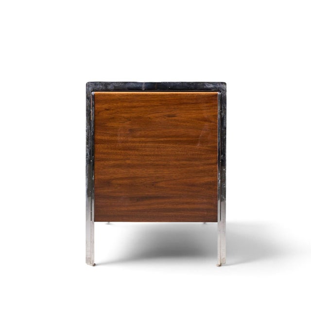 Mid 20th Century Alexis Yermakov for Stow & Davis Electra Series Mid Century Walnut and Chrome Credenza For Sale - Image 5 of 10