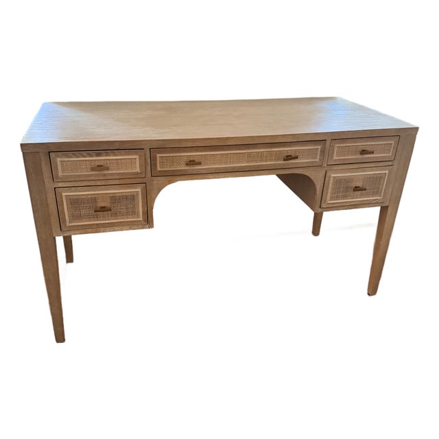 Essentials for Living Cane Desk For Sale