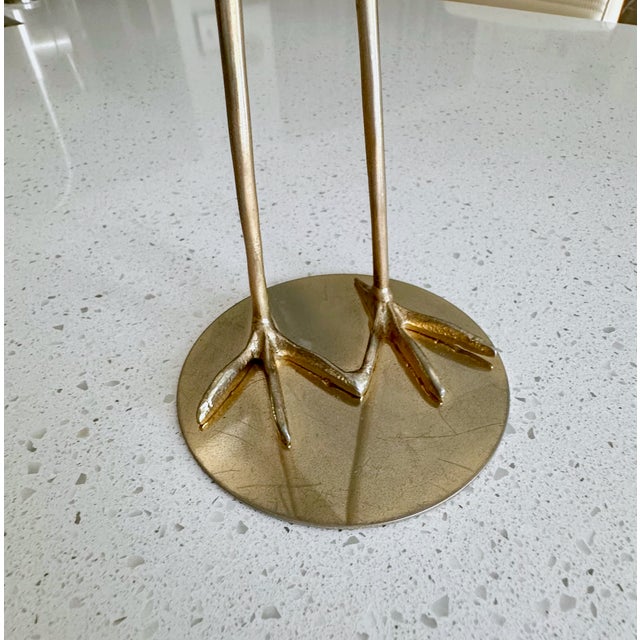 Italian De Stijl Firenze Mid-Century Crane Figural Sculpture For Sale - Image 11 of 14