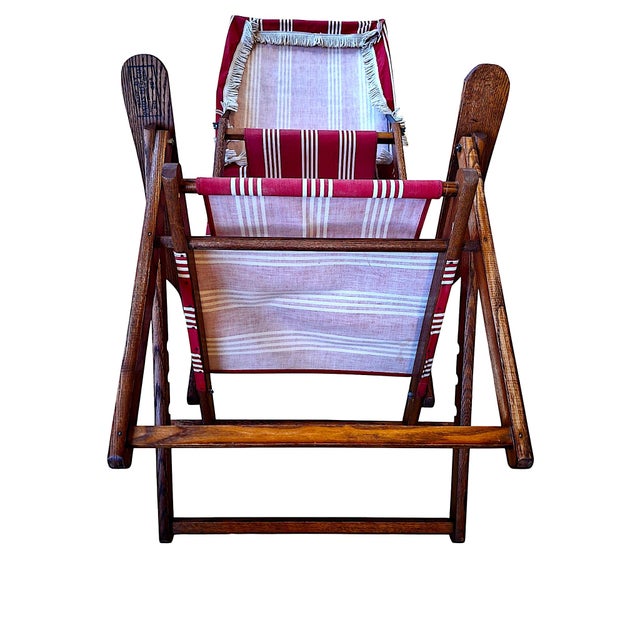 Vintage Steamer Chair Recalls the Golden Age of Leisure Travel, by Paris Manufacturing For Sale - Image 14 of 16