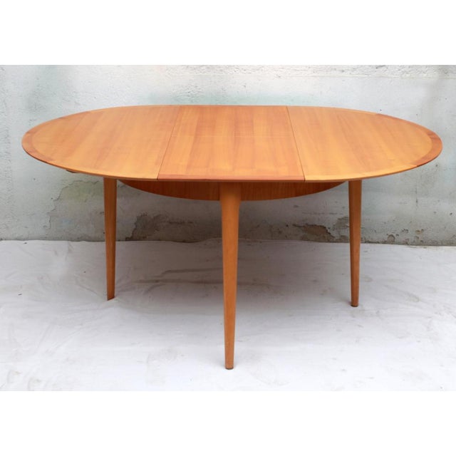 Round Dining Table in Cherrywood from Lübke, 1965 For Sale - Image 11 of 13