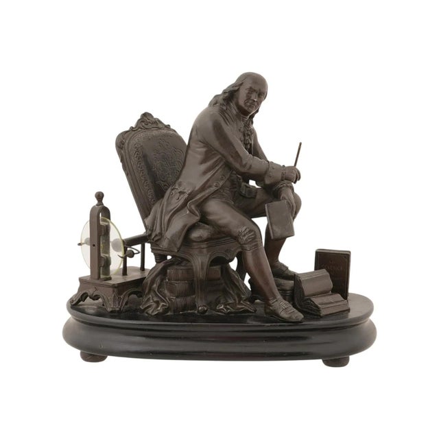 Vintage Sculpture of Benjamin Franklin For Sale In New York - Image 6 of 7