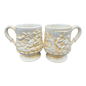 Vintage Carved Tam O'Shanter Eh the Witches Pursuit Coffee Tea Mugs Set of 2