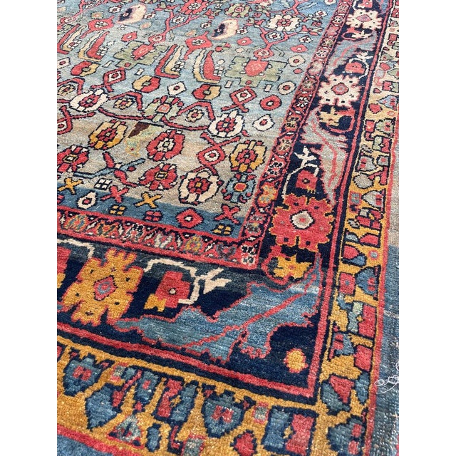 Late 19th Century NAIVE HALVI BIDJAR Mystical Energy-Filled Art Rug 5.10 x 10.3 For Sale - Image 12 of 15