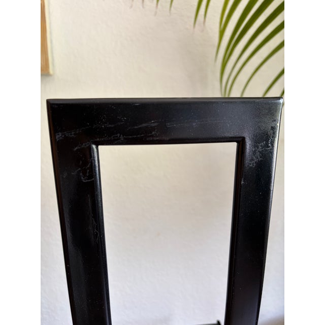 Metal 1980s Postmodern Italian Dining Chair Frames by Maurizio Cattelan, 1980s, Set of 4 For Sale - Image 7 of 8