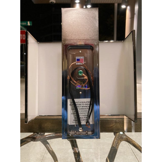 Holly Hunt Polished Nickel “Apollo” Wall Sconce With Opaque Shade From Holly Hunt Chicago For Sale - Image 4 of 13