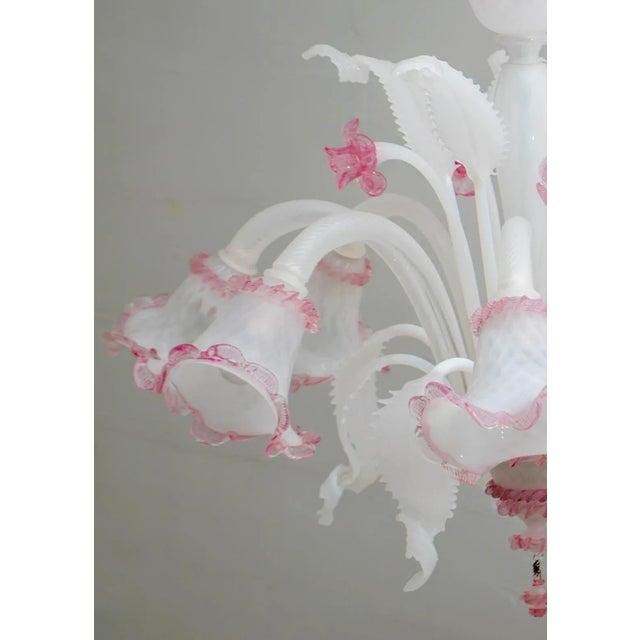 Venetian Glass Ceiling Lamp from Maestri Muranesi, 1960s For Sale - Image 12 of 15